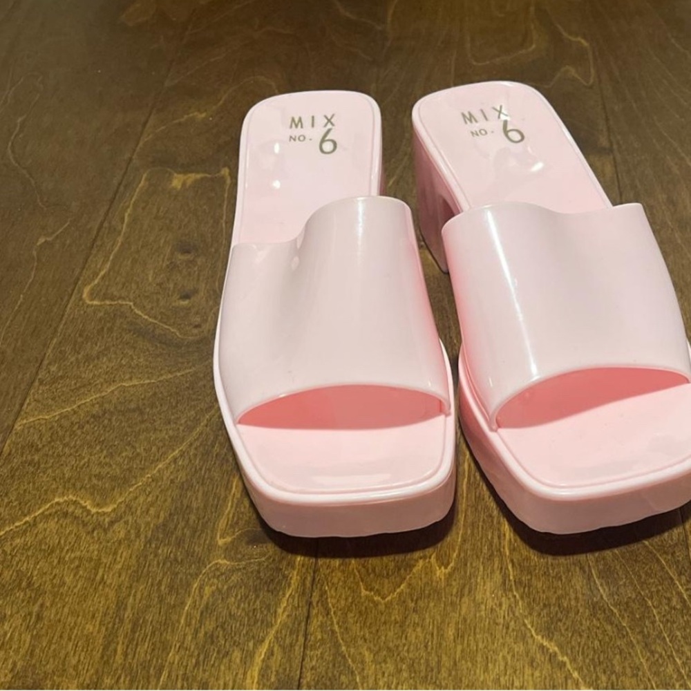 Women's Pink jelly  Slide Sandals